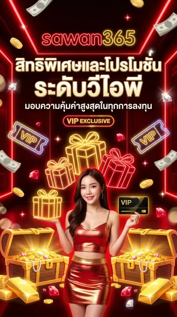 สิทธิพิเศษและโปรโมชั่นระดับวีไอพีจาก sawan365 มอบความคุ้มค่าสูงสุดในทุกการลงทุน